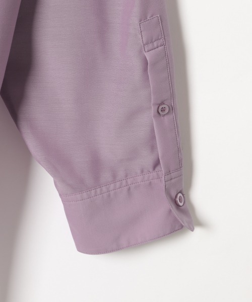 PAGEBOY（ページボーイ）の「シアースタンドカラーシャツ（シャツ/ブラウス・レディース・ホワイト/パープル/ブラック/グレイッシュベージュ/テラコッタ・FREE）」の15枚目の写真