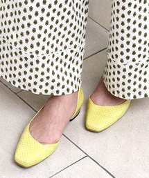 JELLY BEANS | スクエアトゥサイドオープンパンプス【Made in Japan】(113-11534)JELLY BEANS(ジェリービーンズ)(パンプス)