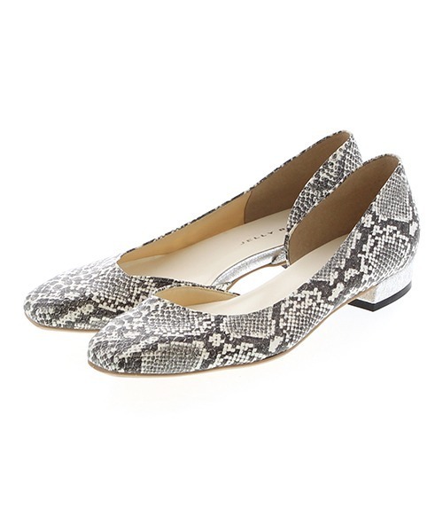 JELLY BEANS（ジェリービーンズ）の「スクエアトゥサイドオープンパンプス【Made in Japan】(113-11534)JELLY BEANS(ジェリービーンズ)（パンプス・レディース・ベージュ/ホワイト/ブラック/イエロー系・23/24.5/24/22.5/23.5）」の2枚目の写真