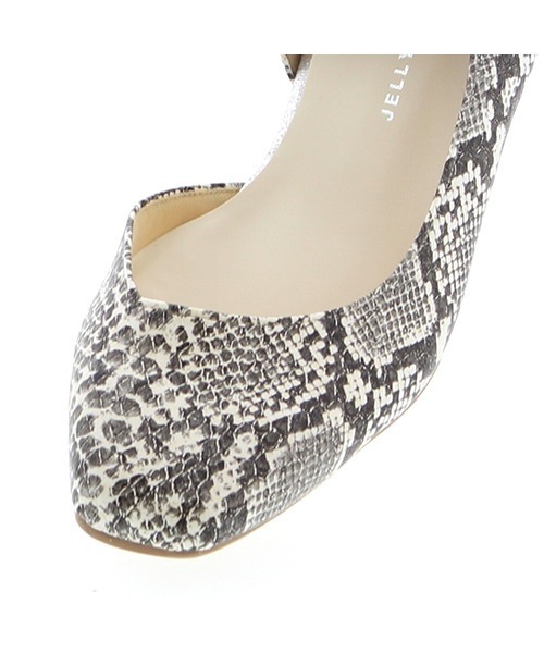 JELLY BEANS（ジェリービーンズ）の「スクエアトゥサイドオープンパンプス【Made in Japan】(113-11534)JELLY BEANS(ジェリービーンズ)（パンプス・レディース・ベージュ/ホワイト/ブラック/イエロー系・23/24.5/24/22.5/23.5）」の10枚目の写真