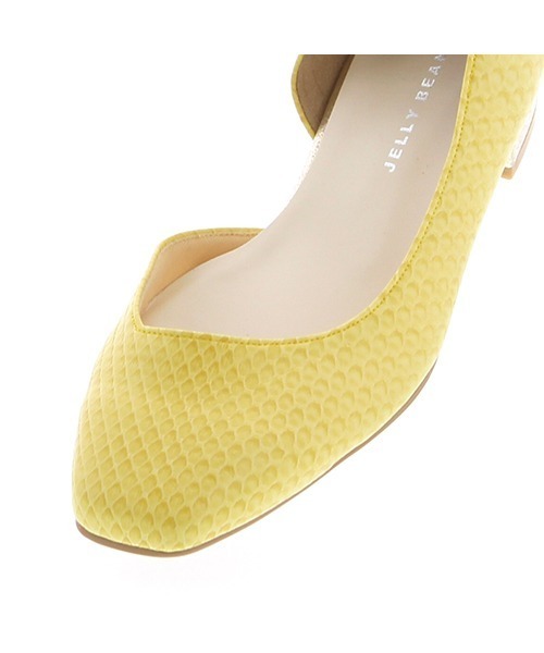JELLY BEANS（ジェリービーンズ）の「スクエアトゥサイドオープンパンプス【Made in Japan】(113-11534)JELLY BEANS(ジェリービーンズ)（パンプス・レディース・ベージュ/ホワイト/ブラック/イエロー系・23/24.5/24/22.5/23.5）」の11枚目の写真