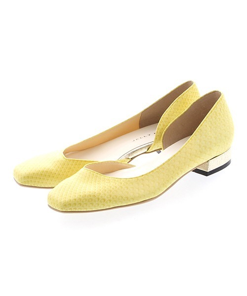 JELLY BEANS（ジェリービーンズ）の「スクエアトゥサイドオープンパンプス【Made in Japan】(113-11534)JELLY BEANS(ジェリービーンズ)（パンプス・レディース・ベージュ/ホワイト/ブラック/イエロー系・23/24.5/24/22.5/23.5）」の5枚目の写真
