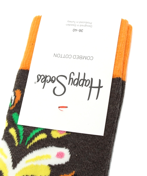 And A(アンドエー)の「kurbits sox (HappySocks)(ソックス/靴下・レディース・チャコールグレー/ブラウン・FREE)」の3枚目の写真