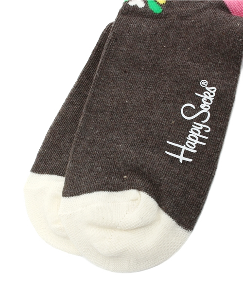 And A(アンドエー)の「kurbits sox (HappySocks)(ソックス/靴下・レディース・チャコールグレー/ブラウン・FREE)」の4枚目の写真