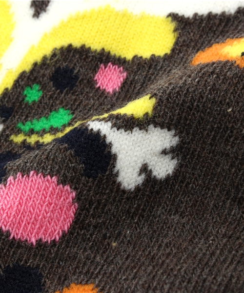 And A(アンドエー)の「kurbits sox (HappySocks)(ソックス/靴下・レディース・チャコールグレー/ブラウン・FREE)」の5枚目の写真