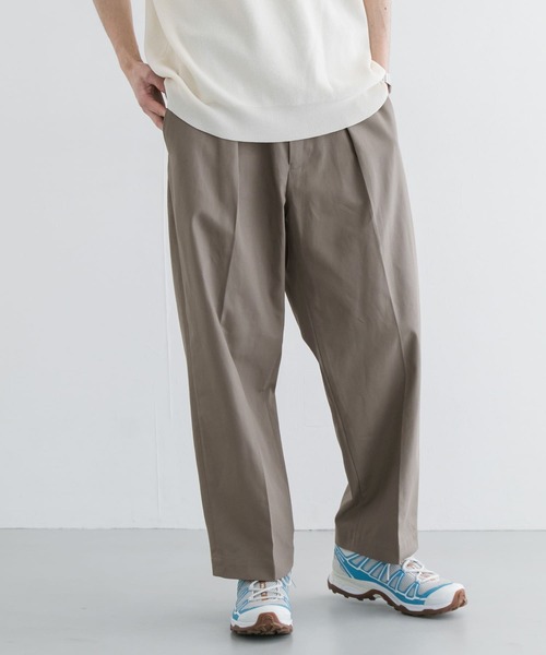 Urban Research アーバンリサーチ の 強撚ツイルタックワイドパンツ その他パンツ Wear