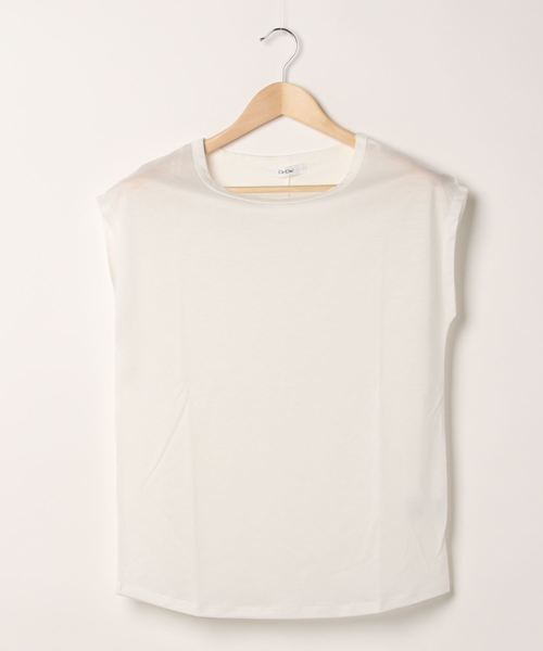 DouDou(ドゥドゥ)の「フレンチT(Tシャツ/カットソー・レディース・オフホワイト/ミント/グレー系その他/グレイッシュベージュ/ライトベージュ/チャコールグレー・SMALL/MEDIUM)」の7枚目の写真