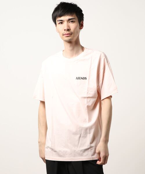 Afends(アフェンズ)の「JM201014-1/AFENDS(アフェンズ)半袖バックプリントTシャツ(Tシャツ/カットソー・メンズ・ベビーピンク/ブラック系その他/その他1・MEDIUM/LARGE/SMALL)」の3枚目の写真