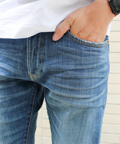 WHEIR(ウェア)の「WHEIR SLIM JEANS(デニムパンツ・メンズ・ブルー/インディゴブルー/ブラックミックス・29/33/27/31)」の11枚目の写真