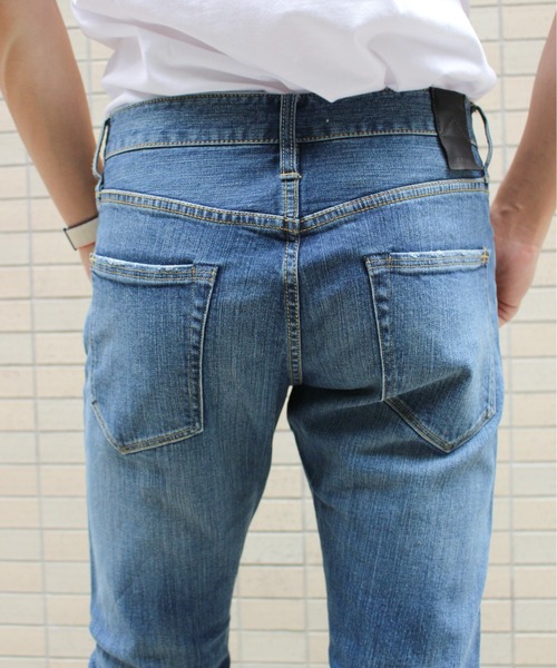 WHEIR(ウェア)の「WHEIR SLIM JEANS(デニムパンツ・メンズ・ブルー/インディゴブルー/ブラックミックス・29/33/27/31)」の10枚目の写真