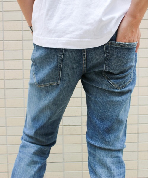 WHEIR(ウェア)の「WHEIR SLIM JEANS(デニムパンツ・メンズ・ブルー/インディゴブルー/ブラックミックス・29/33/27/31)」の9枚目の写真