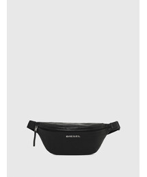 DIESEL | メンズ レザー＆クラックデニム ベルトバッグ(ショルダーバッグ)