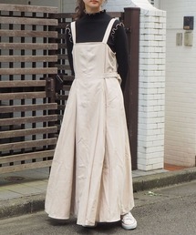 tiptop | 2020AW フレアロングジャンスカ(ジャンパースカート)
