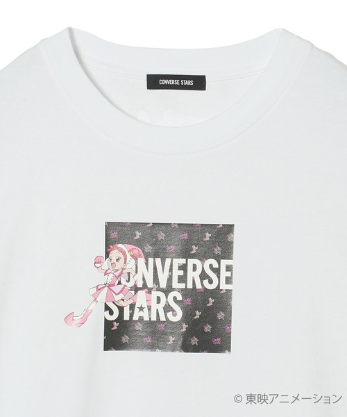 おジャ魔女どれみ　CONVERSE STARS コラボカットワンピース　ピンク CONVERSE STARS（コンバーススターズ）の「【CONVERSE STARS×お