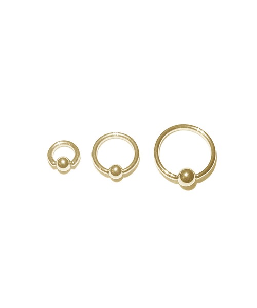 MORPH(モルフ)の「MORPH モルフ CBR ボディーピアス 14ゲージ 6mm~14mm(ピアス(片耳用)・メンズ・ゴールド・6/8/10/12/14)」の1枚目の写真