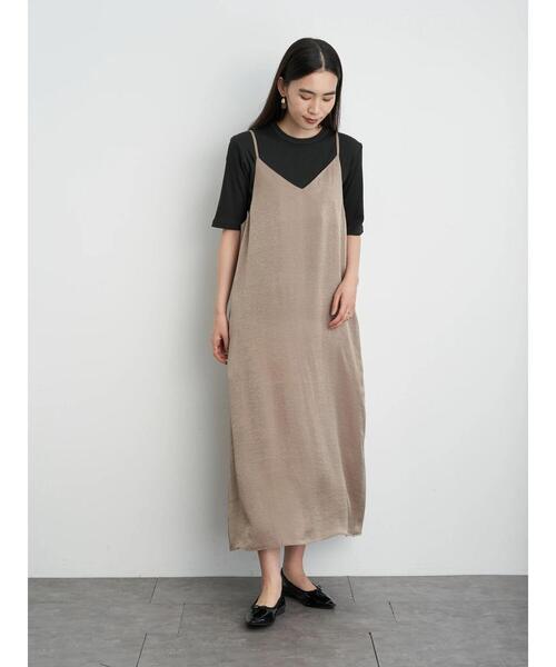 AMERICAN HOLIC（アメリカンホリック）の「Vネックバックタックキャミワンピース ＊●（ワンピース・レディース・ブラック/ブルー/その他14/グレイッシュベージュ・FREE）」の19枚目の写真