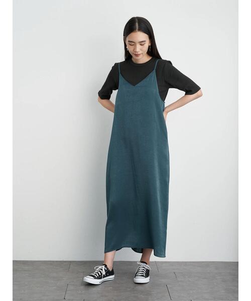 AMERICAN HOLIC（アメリカンホリック）の「Vネックバックタックキャミワンピース ＊●（ワンピース・レディース・ブラック/ブルー/その他14/グレイッシュベージュ・FREE）」の17枚目の写真