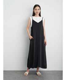 Vネックバックタックキャミワンピース *●