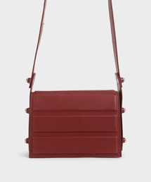 アイレットエンベリッシュド トップハンドルバッグ / Eyelet-Embellished Top Handle Bag