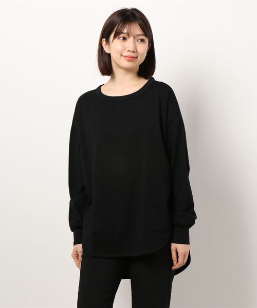 KOBE LETTUCE(コウベレタス)の「バックボタンオーバーサイズカットソートップス(Tシャツ/カットソー・レディース・オフホワイト/カーキ/ブラック系その他/ブラウン系その他/グレイッシュベージュ/ミント/ブラック/ベージュ/ブラウン/イエロー系・FREE/L/M)」の3枚目の写真