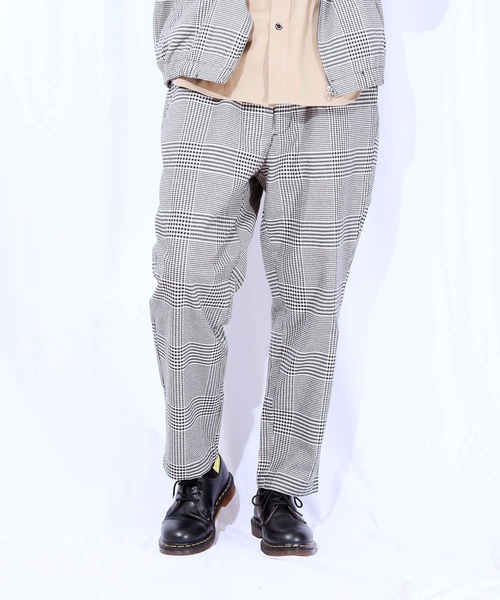 KANGOL(カンゴール)の「【KANGOL/カンゴール】グレンチェックパンツ タックテーパードパンツ ワイドパンツ(その他パンツ・メンズ・ブラウン/グレー・MEDIUM/LARGE/X-LARGE)」の8枚目の写真
