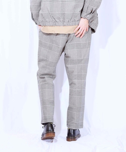 KANGOL(カンゴール)の「【KANGOL/カンゴール】グレンチェックパンツ タックテーパードパンツ ワイドパンツ(その他パンツ・メンズ・ブラウン/グレー・MEDIUM/LARGE/X-LARGE)」の12枚目の写真