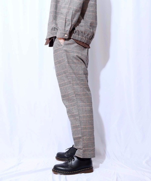 KANGOL(カンゴール)の「【KANGOL/カンゴール】グレンチェックパンツ タックテーパードパンツ ワイドパンツ(その他パンツ・メンズ・ブラウン/グレー・MEDIUM/LARGE/X-LARGE)」の15枚目の写真