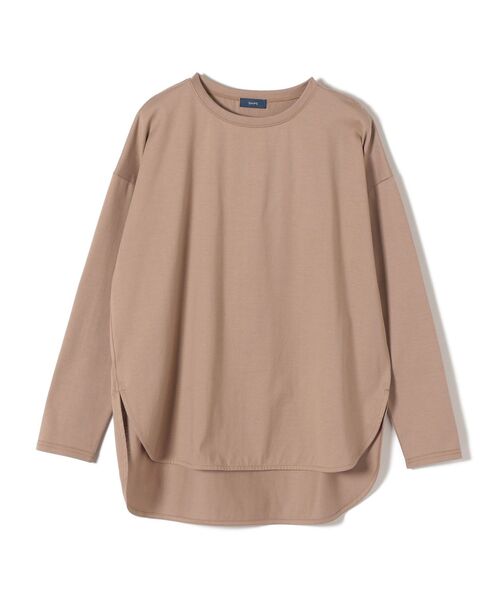 SHIPS（シップス）の「ラウンドへムビッグプルオーバー（Tシャツ/カットソー・レディース・ホワイト/ライトグリーン/ラベンダー/キャメル/ライトホワイト/ベージュ/ダークグレー/ピンク・ONE SIZE）」の11枚目の写真