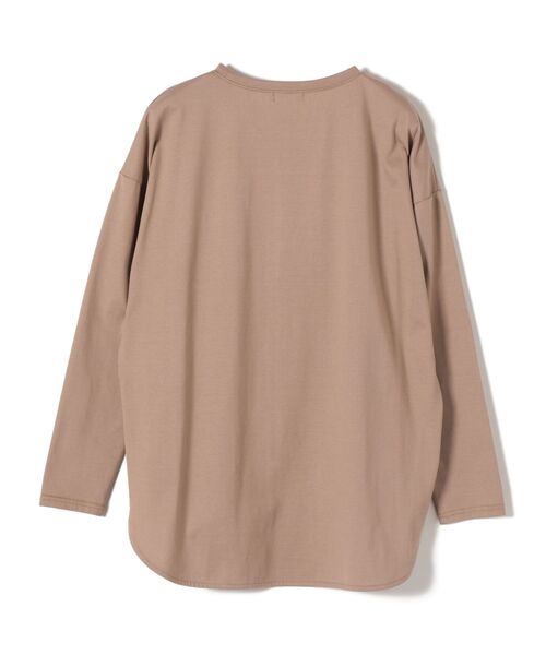 SHIPS（シップス）の「ラウンドへムビッグプルオーバー（Tシャツ/カットソー・レディース・ホワイト/ライトグリーン/ラベンダー/キャメル/ライトホワイト/ベージュ/ダークグレー/ピンク・ONE SIZE）」の12枚目の写真