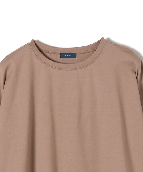 SHIPS（シップス）の「ラウンドへムビッグプルオーバー（Tシャツ/カットソー・レディース・ホワイト/ライトグリーン/ラベンダー/キャメル/ライトホワイト/ベージュ/ダークグレー/ピンク・ONE SIZE）」の13枚目の写真