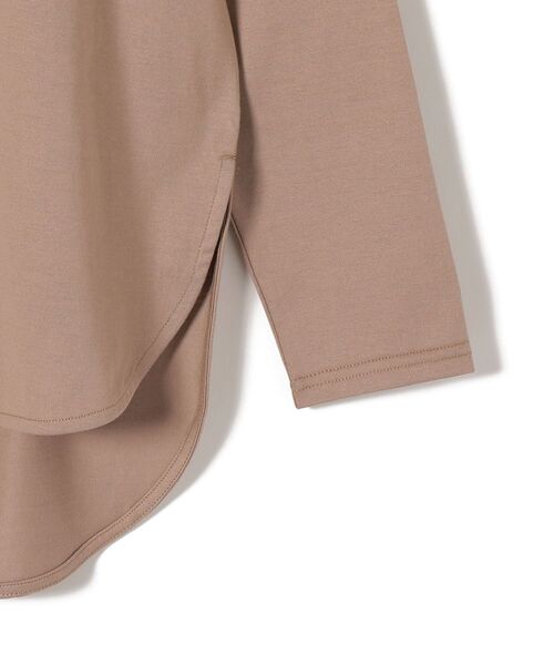 SHIPS（シップス）の「ラウンドへムビッグプルオーバー（Tシャツ/カットソー・レディース・ホワイト/ライトグリーン/ラベンダー/キャメル/ライトホワイト/ベージュ/ダークグレー/ピンク・ONE SIZE）」の14枚目の写真