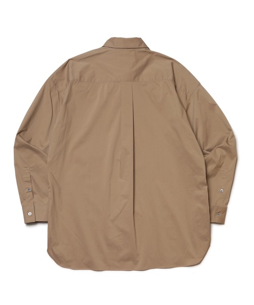 MR.OLIVE(ミスターオリーブ)の「【セットアップ対応】エアファイバークロス / オーバーサイズ シャツ(シャツ/ブラウス・メンズ・チャコールグレー/ベージュ/カーキ・SMALL/MEDIUM/LARGE)」の6枚目の写真