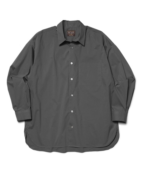 MR.OLIVE(ミスターオリーブ)の「【セットアップ対応】エアファイバークロス / オーバーサイズ シャツ(シャツ/ブラウス・メンズ・チャコールグレー/ベージュ/カーキ・SMALL/MEDIUM/LARGE)」の4枚目の写真