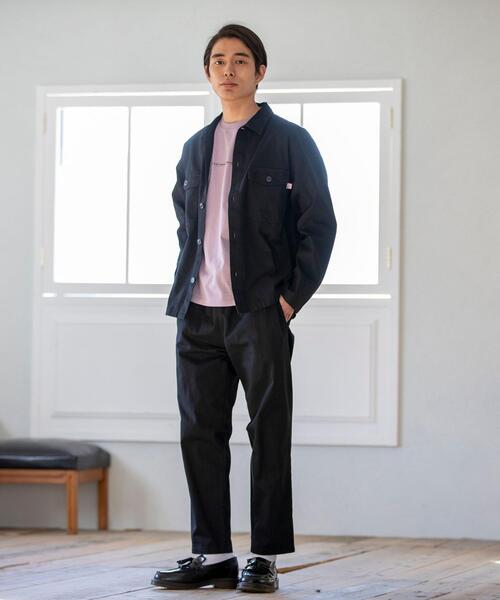 coen（コーエン）の「カツラギツータックワイドテーパードパンツ＃（デニムパンツ・メンズ・ブラック/オリーブ/ナチュラル/ネイビー・X-LARGE/LARGE/SMALL/MEDIUM）」の19枚目の写真