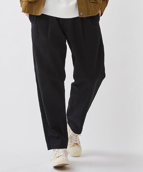 coen（コーエン）の「カツラギツータックワイドテーパードパンツ＃（デニムパンツ・メンズ・ブラック/オリーブ/ナチュラル/ネイビー・X-LARGE/LARGE/SMALL/MEDIUM）」の20枚目の写真