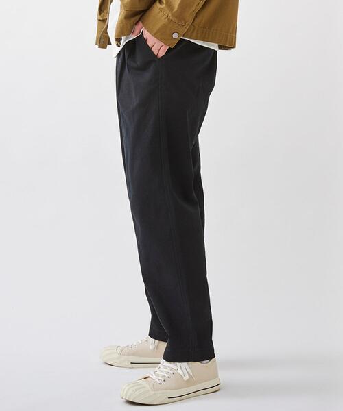 coen（コーエン）の「カツラギツータックワイドテーパードパンツ＃（デニムパンツ・メンズ・ブラック/オリーブ/ナチュラル/ネイビー・X-LARGE/LARGE/SMALL/MEDIUM）」の21枚目の写真