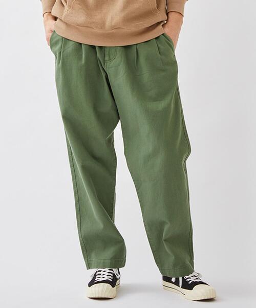 coen（コーエン）の「カツラギツータックワイドテーパードパンツ＃（デニムパンツ・メンズ・ブラック/オリーブ/ナチュラル/ネイビー・X-LARGE/LARGE/SMALL/MEDIUM）」の8枚目の写真