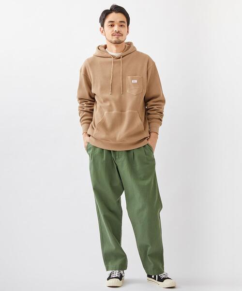 coen（コーエン）の「カツラギツータックワイドテーパードパンツ＃（デニムパンツ・メンズ・ブラック/オリーブ/ナチュラル/ネイビー・X-LARGE/LARGE/SMALL/MEDIUM）」の9枚目の写真