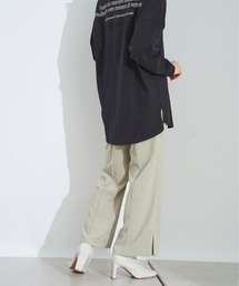 サイドスリットセンタープレスパンツ