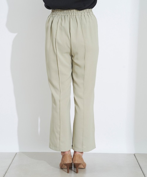 prose verse（プロズヴェール）の「サイドスリットセンタープレスパンツ（スラックス・レディース・ブラック/オリーブ/ピンク/グリーン・ﾌﾘ-）」の7枚目の写真