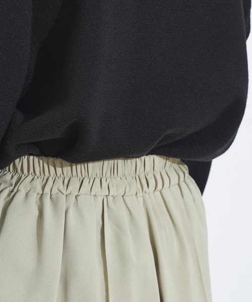 prose verse（プロズヴェール）の「サイドスリットセンタープレスパンツ（スラックス・レディース・ブラック/オリーブ/ピンク/グリーン・ﾌﾘ-）」の10枚目の写真