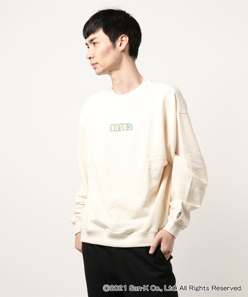 すみっコぐらし フロント刺繍トレーナー スウェット 袖ワンポイント刺繍 キャラクター刺繍 スウェット Jeans Mate ジーンズメイト のファッション通販 Zozotown