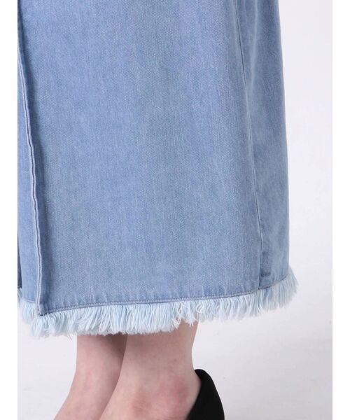 MERCURYDUO（マーキュリーデュオ）の「デニムレースアップタイトスカート（スカート・レディース・ライトブルー・SMALL/MEDIUM）」の10枚目の写真