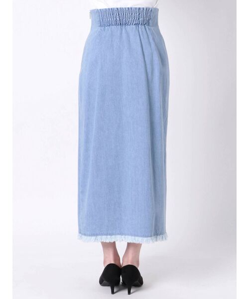 MERCURYDUO（マーキュリーデュオ）の「デニムレースアップタイトスカート（スカート・レディース・ライトブルー・SMALL/MEDIUM）」の21枚目の写真