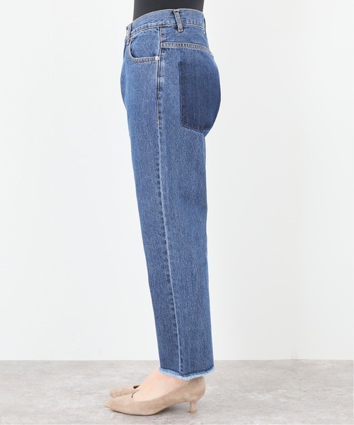 SLOBE IENA（スローブイエナ）の「LE DENIM クロップドテーパードデニムパンツ【洗濯機使用可能】◆（デニムパンツ・レディース・ブルー・40/38/36）」の12枚目の写真