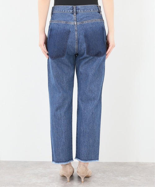 SLOBE IENA（スローブイエナ）の「LE DENIM クロップドテーパードデニムパンツ【洗濯機使用可能】◆（デニムパンツ・レディース・ブルー・40/38/36）」の20枚目の写真