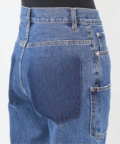 SLOBE IENA（スローブイエナ）の「LE DENIM クロップドテーパードデニムパンツ【洗濯機使用可能】◆（デニムパンツ・レディース・ブルー・40/38/36）」の2枚目の写真