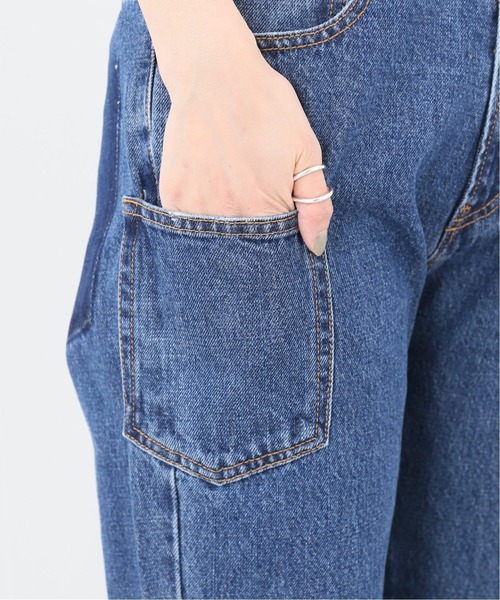 SLOBE IENA（スローブイエナ）の「LE DENIM クロップドテーパードデニムパンツ【洗濯機使用可能】◆（デニムパンツ・レディース・ブルー・40/38/36）」の17枚目の写真