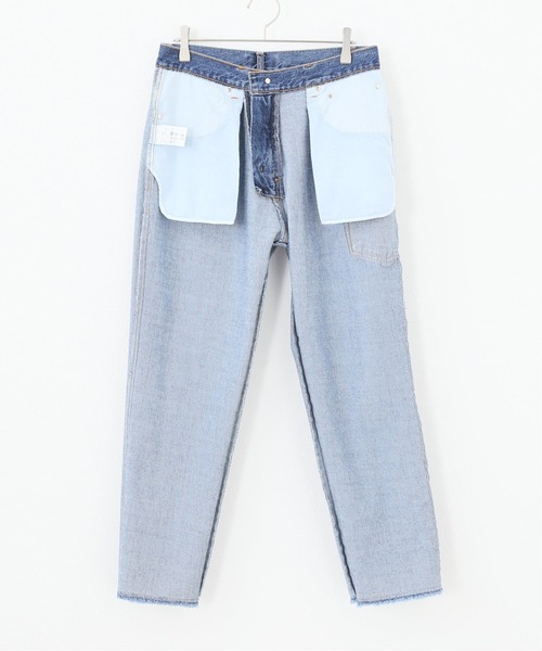 SLOBE IENA（スローブイエナ）の「LE DENIM クロップドテーパードデニムパンツ【洗濯機使用可能】◆（デニムパンツ・レディース・ブルー・40/38/36）」の6枚目の写真