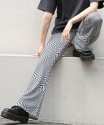 MULTI PATTERN EASY FLARE PANTS